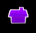 Moving animated picture of purple house flipping over gif icon image Nice icon for a home page