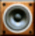 Moving picture of vibrating speaker animated gif