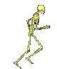 Moving picture skeleton running animated gif