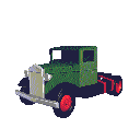 antique classic pick up truck animated