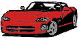 Red sports car flashing lights gif animation