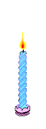 Blue spiral candle burning animation
