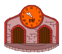 Animated roundabout coo coo clock