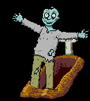 Dancing zombie breaks his arm