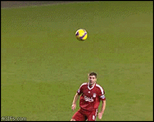 He approaches the ball, winds up for the kick and ooops, missed again